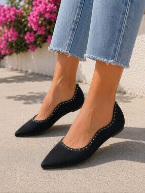 Sam Edelman Rivera Studded Ballet Flat Size 8.5